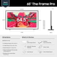 thumbnail image 2 of Samsung The Frame Pro 65" LS03FW Series 4K UHD HDR Neo QLED Tizen Smart TV (2025 Model - QN65LS03FW) – Open Box, 2 of 15