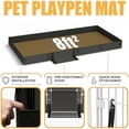 thumbnail image 2 of 20 Planes Guinea Pig Cages Enclosed Hamster Cage with Transparent Top & Waterproof Liner, Expandable Cage for Guinea Pigs, Metal Wire Yard Fence Rabbit Cage, 2 of 7