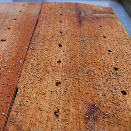 Wasatch Mountain Cedar Grilling Planks for Salmon; Bundle 4 Pack Seasoned w/ 100% Natural Herbs, Spices & Oils; Gourmet Ports Combine Steam & Wood Smoke Flavor (Rosemary Merlot, Garlic Lemon Pepper) - image 3 of 8