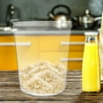 thumbnail image 5 of HEMOTON Transparent PET Rice Storage Bucket Airtight Food Container for Kitchen 10L, 5 of 6