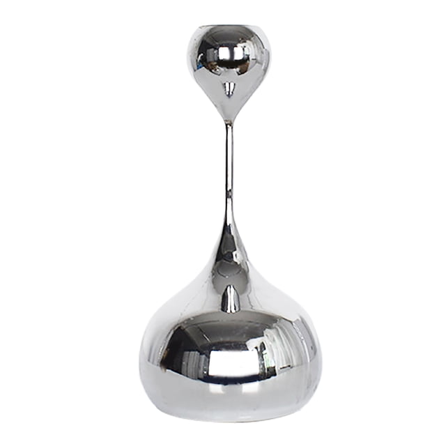 Candle Holder, Fine Workmanship Small Candlestick Holder Stainless Steel for Study Room Sliver A Type