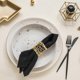 thumbnail image 3 of Napkin Rings, Set of 12 Gold Round Mesh Napkin Rings Holders Metal Exquisite, 3 of 4