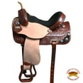thumbnail image 2 of 15 In Western Horse Treeless Saddle American Leather Trail Barrel Tack, 2 of 4
