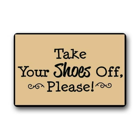 Winhome Please Take Your Shoes Off Doormat Floor Mats Rugs