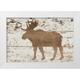 thumbnail image 1 of Murdock, Ramona 32x23 White Modern Wood Framed Museum Art Print Titled - Moose in Reverse, 1 of 4