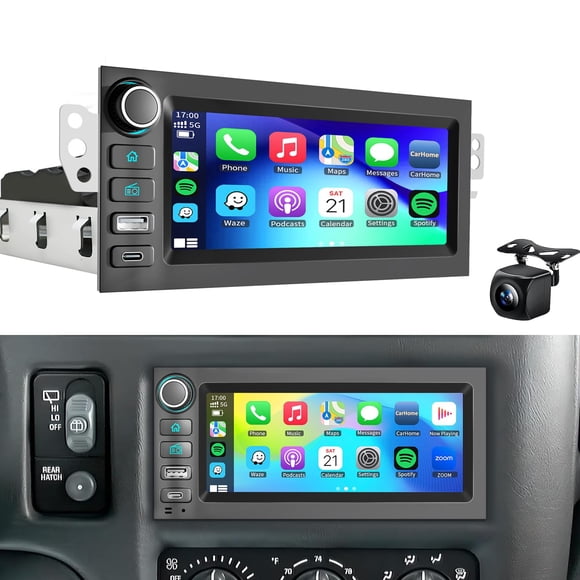 Estéreo para auto Zeminba Android 15 4GB+64GB con Wi‑Fi y CarPlay