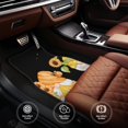 thumbnail image 6 of Zufioo Hello Spring Sunflower Gnomes Print Car Floor Mats Four-piece Set, Car Interior Accessories - Corrosion-resistant, Non-Slip, Suitable for Cars, Trucks, Vans, 6 of 7