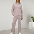 thumbnail image 2 of Two Piece Sets for Women - Long Sleeve Sweatshirt With Jogger Pants Set Matching Sets Women Clothing Casual Sets for Women, 2 of 5