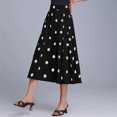 thumbnail image 3 of HomeGardon Maxi Skirts for Women Long Skirts Summer Women's Elastic Pocket Printed-line Skirt,S-XXL, 3 of 6