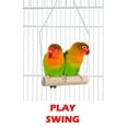 thumbnail image 4 of Large Double Roof Top Flight Bird Cage with Toys and Crossover Ladder for Cockatiels Sun Parakeets Green Cheek Conures Aviary Budgie Finch Lovebird Canary Pet Bird Travel Cage, 4 of 8