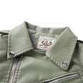 thumbnail image 6 of AJZIOJIRO Toddler Girls Faux Leather Moto Jacket for Kids Baby Girls Fashion PU Leather Motorcycle Jacket Childrens Outerwear Slim Coats 1-7 Years, 6 of 9