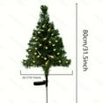 thumbnail image 2 of FastXmas Solar LED String Lights Christmas Tree Stake,31.5 Inch Waterproof Christmas Decorations Tree Lights,Christmas Garden Pine-Tree Ornament for Outdoor,Christmas,New Year Pathway Patio Yard, 2 of 4