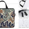 thumbnail image 3 of Werpe Floral Pattern Paisley Pattern Fine Foliage Lace Handheld Laptop Bag Diving Fabric Computer Protective Handle Case Tablet Cover Neoprene 15inch, 3 of 5