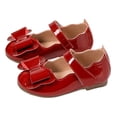 thumbnail image 7 of newwalpole Girls Dress Shoes Toddler Mary Jane Shoes Flats with Bow for Toddler/Little/Big Kids Wine for Size 12, 7 of 7