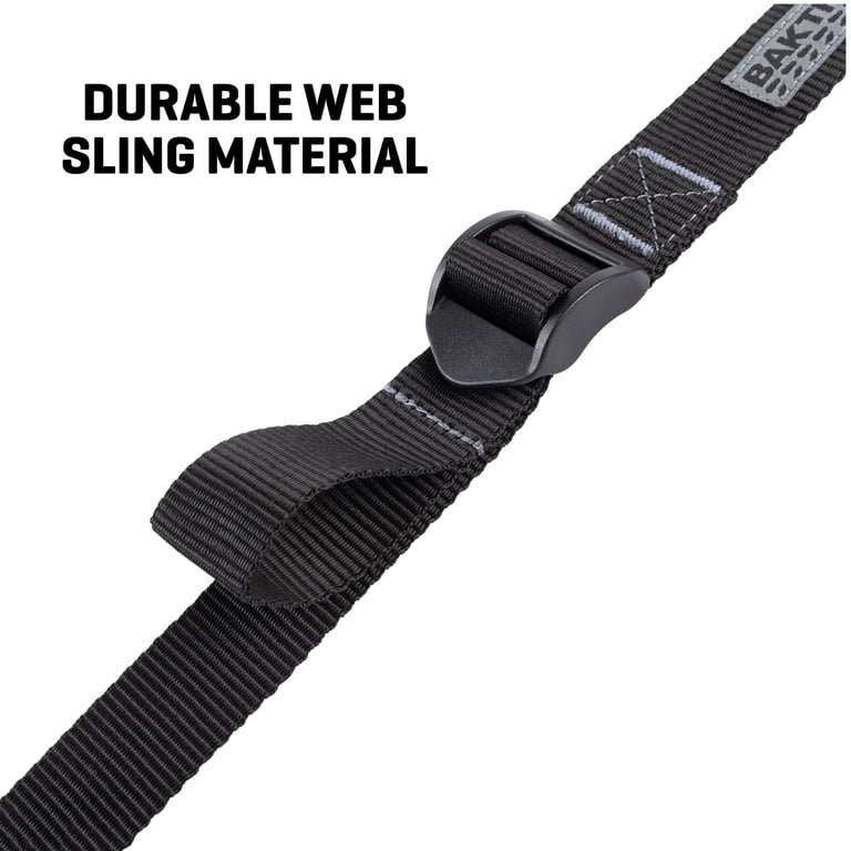 Allen Company BakTrak Big Game Rifle Sling - Grey/Black, Non-Slip, One-Hand Adjustable, 1" Webbing 6 thumbnail image