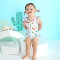 thumbnail image 3 of Younger Tree Baby Girl One Piece Swimsuit Toddler Sleeveless Beach Bikini Bathing Suit Swimwear for 4-5T, 3 of 7