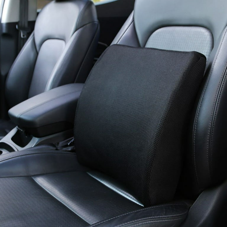 Air Car Cushion Cover Car Seat Support Cushion Driver Lumbar Pad Seat  Lumbar Support, Leather Car Backrest Pad Car Lumbar Support Automotive