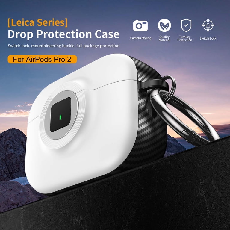 Dteck for AirPods Pro 2 Case with Secure Lock, Compatible with