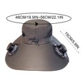 thumbnail image 2 of Kugisaki Summer Bucket Hat Sun Hat with Fans Solar Power & USB Charging Fishing Essentials for Women Men Camping Hiking Beach Gardening, 2 of 6
