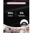 thumbnail image 6 of INNERSY Girls' Cotton Racerback Training Bras Wireless Bra for Kids 3 Pack(L,Black/Grey/White), 6 of 7