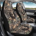 thumbnail image 3 of Uorisanigo Camouflage Deer Car Front Seat Covers Waterproof Car Seat Covers Front Seats Only Stretch Polyester Fabric Cover Easy to Install Universal Fit for Most Vehicle, 3 of 7
