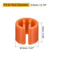 thumbnail image 2 of 150 piezas de marcadores de perchas en blanco, etiquetas, adecuadas para varillas de 3.5 mm, etiqueta de color para perchas de ropa, naranja, 2 of 6