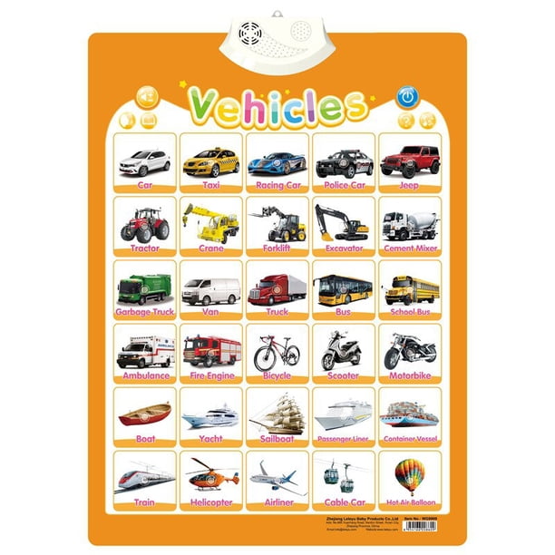 Tabla de Pared Interactiva del alfabeto, póster parlante de números y música, perfecto para niños y niñas pequeños juguete de aprendizaje, ABC, 2023