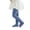 Blue-06, variant on Girls Vertical Ribbed Knit Tights High Stretch Soft Footed Pantyhose Solid Color Kids Stockings 0-9Y