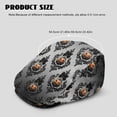 thumbnail image 3 of CHAQLIN Halloween All-Match Newsboy Hat, Wrinkle-Resistant Adjustable Polyester Forward Hat for Autumn Street Outdoor, 3 of 3