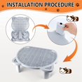 thumbnail image 2 of Adjustable Cat Ramp Litter Box Step Double Layer with Filter Function, Elevated Litter Box Ramp for Senior Cats Easy, 2 of 7