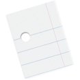 thumbnail image 4 of Pacon Composition Paper, White, 3-Hole Punched, Red Margin, 3/8" Ruled, 8-1/2" x 11", 500 Sheets, 4 of 6