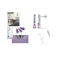 thumbnail image 4 of 2.55 Carat (Ctw) Amethyst and Tanzanite drop Earrings in Sterling Silver for Women, 4 of 6