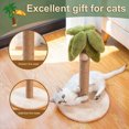 thumbnail image 4 of 20" Tall Cat Scratching Post Tree Indoor Cat Post with Sturdy Natural Sisal, 4 of 9