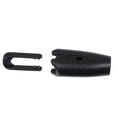 thumbnail image 2 of West Coast Paracord Black Plastic Rope Clamp - Multiple Diameter Size and Pack Options - Make Leads, Lines, Cross Ties, and More, 2 of 4