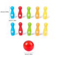 thumbnail image 5 of Wooden Digital Bowling Set, Early Childhood Education Toy, Parent-Child Interactive Game, Number Learning Activity, Color Recognition Game For Toddlers, 5 of 9