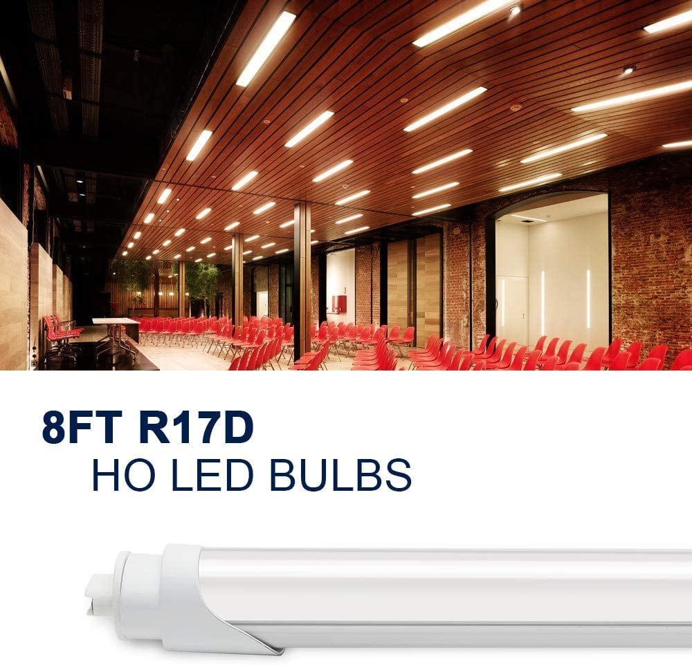 Details about   T8 T10T12 R17D/HO 8Ft 48W LED Bulb Daylight Equivalent F96T12/CW/HO Replacement 