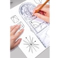 thumbnail image 4 of Xingzhi Multifunctional Drawing Ruler Angle Measuring Template Tool primary school, 4 of 9