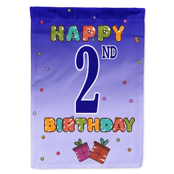 Happy 2nd Birthday Garden Flag