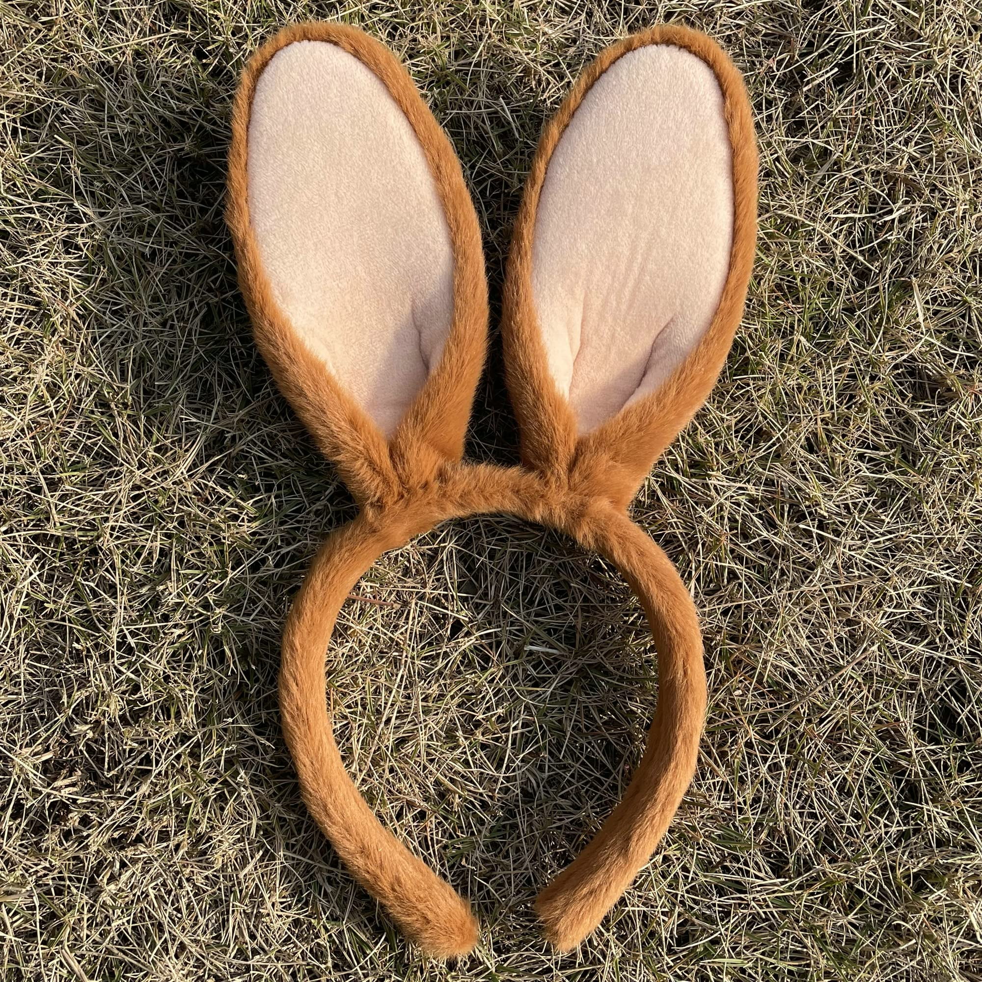 2 Bandeaux En Peluche Avec Oreilles De Lapin Et Mouton - Accessoires De Fête Drôles Pour Déguisements Animaux (Noir Et Blanc)