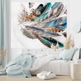 thumbnail image 6 of Feathers Tapestry, Western Feather Setting Pigmented Bird Body Parts Growth Nature Design, Fabric Wall Hanging Decor for Bedroom Living Room Dorm, 2 Sizes, Multicolor, by Ambesonne, 6 of 9