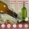 thumbnail image 5 of 2Pcs Silicone Peaked Cowboy Hat Wine Stopper, Reusable Fun Wine Stoppers Airtight Leak-proof Bottle Plug Novelty Beer Beverage Glass Bottle Stopper for Bar Holiday Party, Coffee, 5 of 7