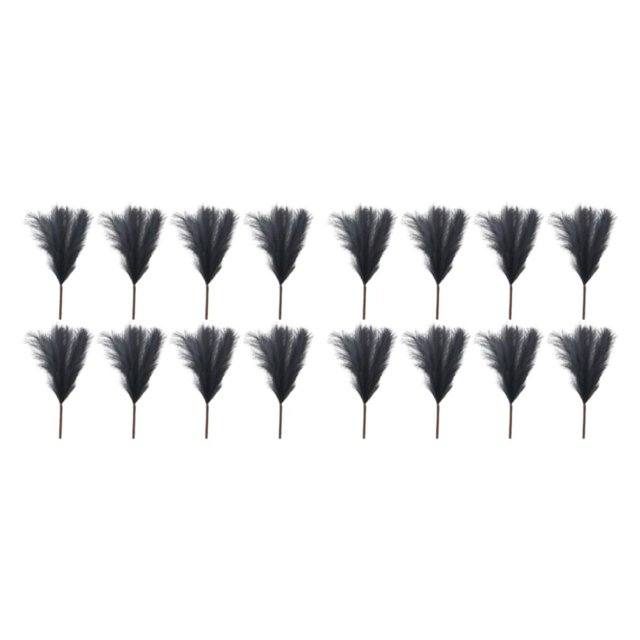 Cateissary 8 Uds. De seda, fácil de limpiar, pastos de Pampa artificiales, flores, mantenimiento sin esfuerzo, decoración de pastos de Pampas Type4 NO4