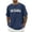 Navy, variant on Men Streetwear Tee for Everyday Casual Wear – Crew Neck Short Sleeve Graphic City Letter Print Top for Men