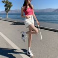thumbnail image 5 of Pantalones cortos de mezclilla para mujer, novedad de verano 2022, cintura alta, piernas anchas finas, pantalones holgados de talla grande, pantalones calientes modernos ins de verano, 5 of 5