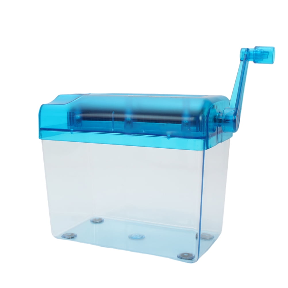1Pc A6 Paper Mini Manual Shredder Desktop Paper Strip Cutter Hand Paper