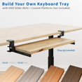 thumbnail image 2 of Vivo Juego De Abrazadera Y Riel De 12 Pulgadas Para Bandejas De Teclado De Madera Personalizadas (Solo Juego De Rieles, Bandeja No Incluida) Riel Deslizante Extraíble Con Sistema De Montaje Con Abraza, 2 of 5