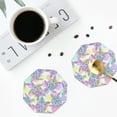 thumbnail image 5 of Disketp Sea Turtles Funny Coasters,6 Pcs Leather Coasters With Holder, Perfect Housewarming Hostess Gifts,Protect Furniture From Water Marks Scratch And Damage, 5 of 9