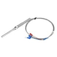 thumbnail image 2 of Termopar de resistencia de platino PT100 con rosca M8, sonda de 50 mm, sensor de temperatura, cable de 0 a 400 ℃ (1 m), 2 of 11