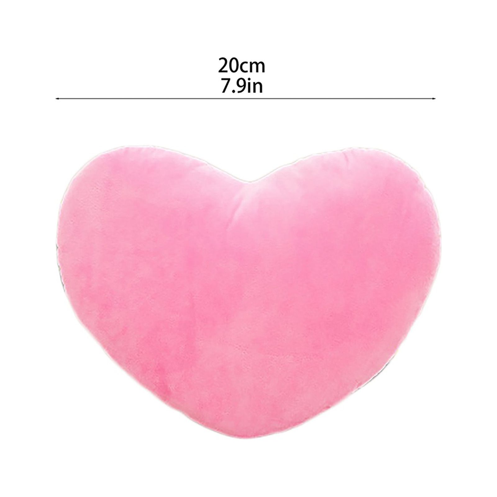 Body Pillow For Kids Steady 20cmPlush Heart Shape Cushion Throw Decorative Back Cushions For Gift For Valentine's Day - image 2 of 3