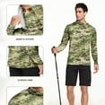thumbnail image 5 of JXMVOJ Men's & Women's Summer UPF50+ Lightweight Breathable Sun Protection Hooded Blouse for Hiking Camping Fishing, Elastic Sweat-Wicking Fabric Foldable Packable Design, 5 of 7
